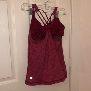 red bra/tank top